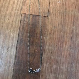 Script Love Necklace